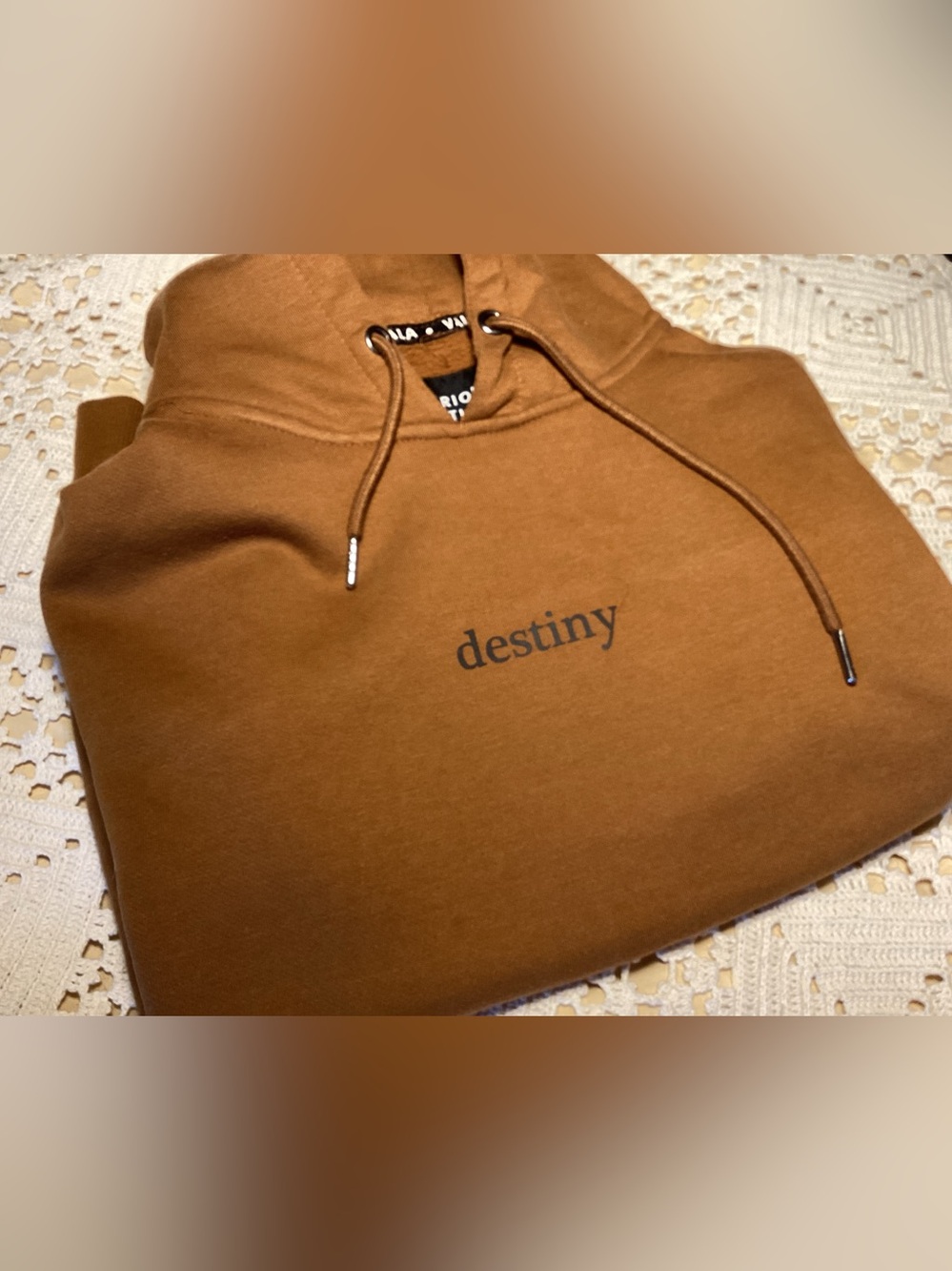"destiny" Brown Pullover Hoodie VALA